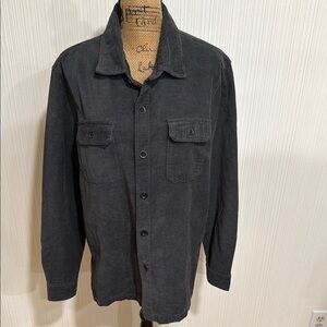 Union SEA//WA Men's Charcoal Corduroy Shirt Jacket NWOT